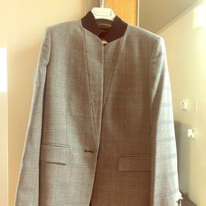 Stella Mcartney Blazer Black Plaid Size -42.